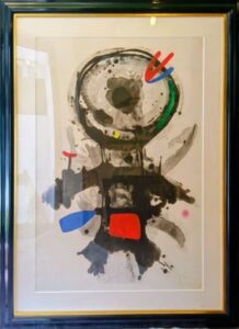 ミロのLANGE CRIBLE（リトグラフ）の作品写真